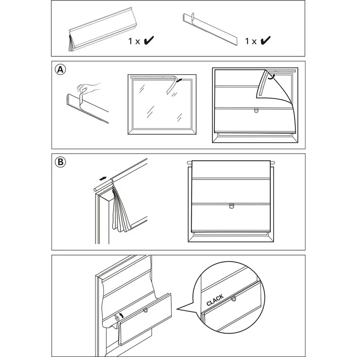 EASYFIX Raffrollo Magnetisch Grau – Bild 6