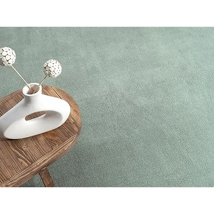 the carpet Relax kuscheliger Kurzflor Teppich, Anti-Rutsch Unterseite, Waschbar bis 30 Grad, Super Soft, Felloptik, Grün, 160x220 cm – Bild 8