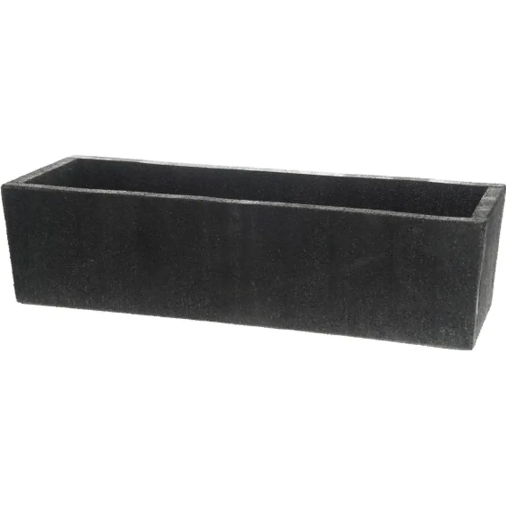 Kunststoff-Pflanzgefäß 4LIVING 291124 schwarz 50×14×13 cm