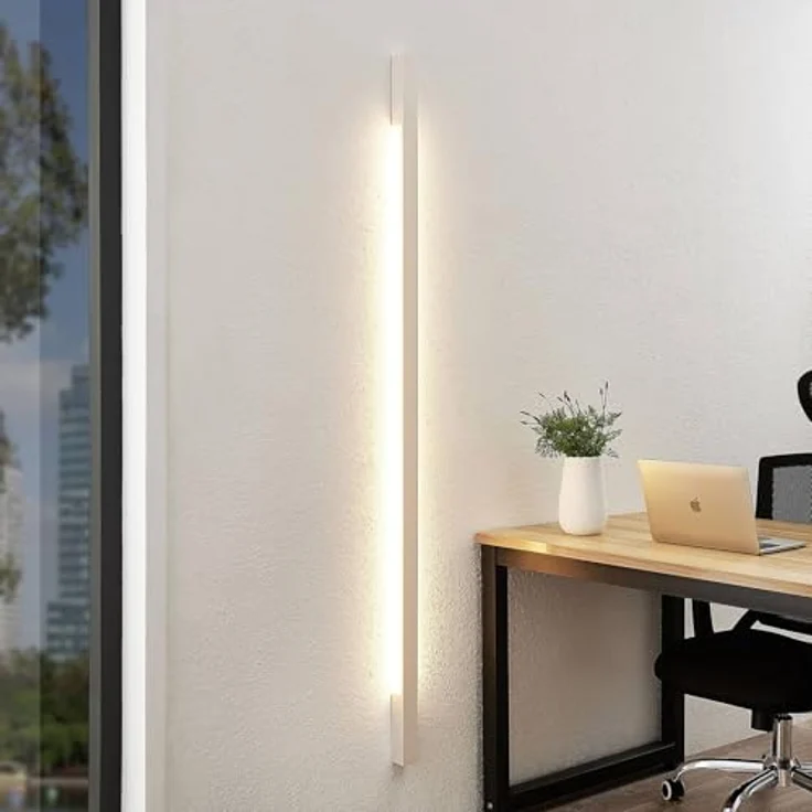Arcchio LED Wandleuchte Ivano, 2-flammig, moderne Wandlampe in Weiß aus Aluminium für Schlafzimmer, Wohnzimmer und Flur – Bild 3