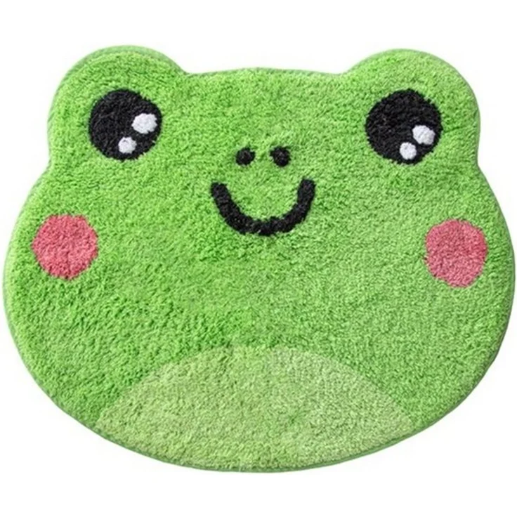 Sass & Belle Teppich Mini Kinderteppich Frosch, Baumwolle ca. 53x63 cm – Bild 2