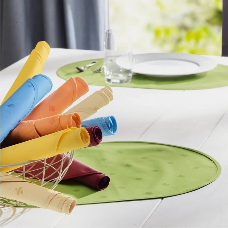 Erwin Müller Platzset Tischset "Neuss" 2er-Pack, abwaschbar Uni – Bild 3