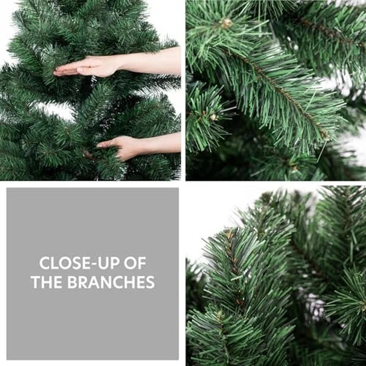 Künstlicher Weihnachtsbaum 250 cm Grün Tannenbaum Christbaum Tanne Unecht Weihnachtsdeko DecoKing Lena – Bild 3