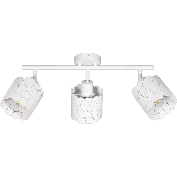 Lindby Deckenstrahler Aralena, Metall, Weiß IP20, 3x15 W LED