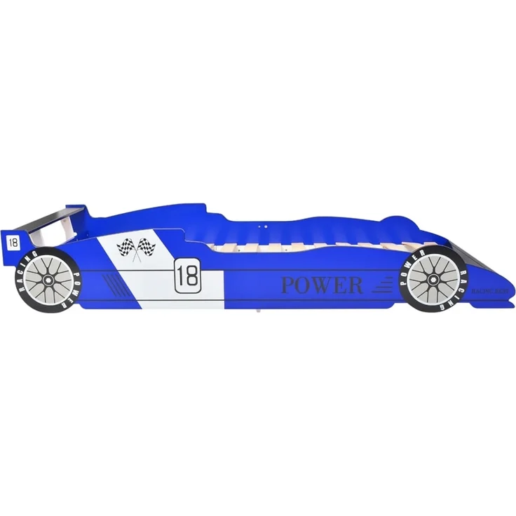 Kinder Rennwagen-Bett 90x200 cm Blau – Bild 2