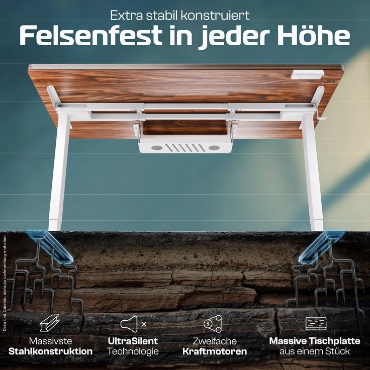 ProDesk Weiß/Holz (140x70 cm) – Bild 3