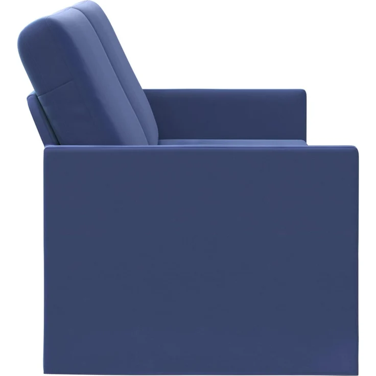 vidaXL 3-Sitzer Sofa Polizeiblau 220 x 81 x 82 cm Samt (V) 42041165 – Bild 3