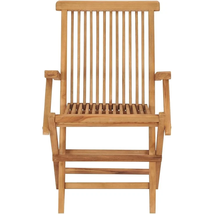 vidaXL Gartenstühle 2 Stk. Klappbar Massivholz Teak 41999 – Bild 3