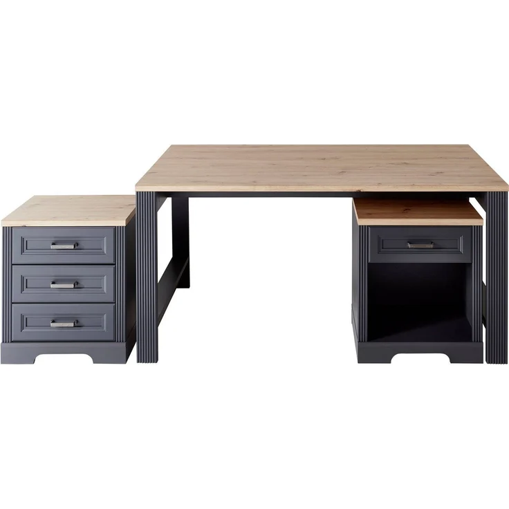 Schreibtisch JASMIN Graphit Artisan Eiche Nachbildung 160 x 80 cm – Bild 5