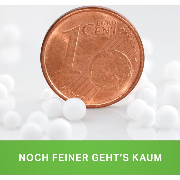 Green Bean® 430 Liter Hochwertige Mikro-EPS Perlen 0,5-1 mm aus deutscher Produktion für Sitzsack-Füllung | Styropor-Kügelchen Nachfüllpack Kissen-Füllung Mikroperlen Stillkissen – Bild 3