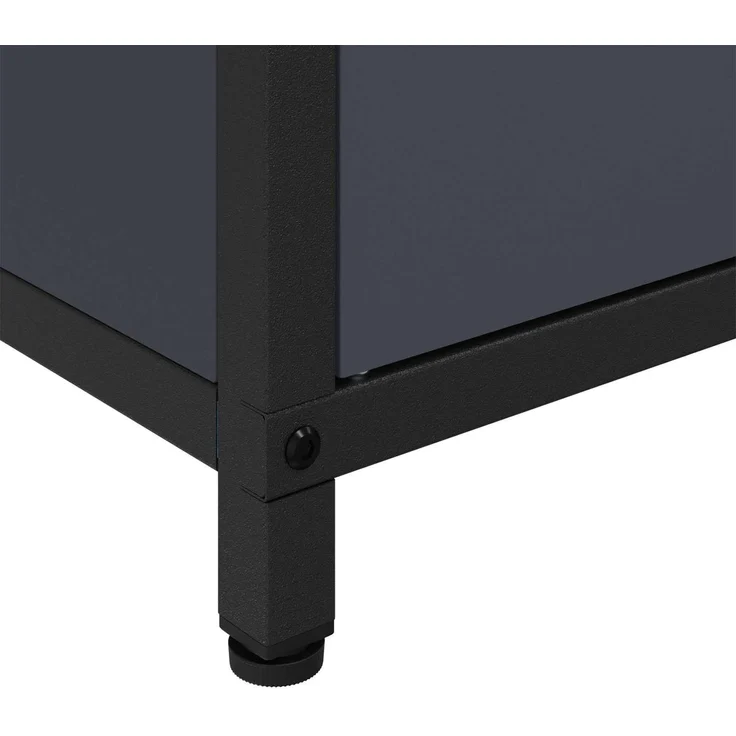 vidaXL Küchenaufbewahrung mit Regal Anthrazit 60 x 50 x 92 cm Stahl 874998 – Bild 9