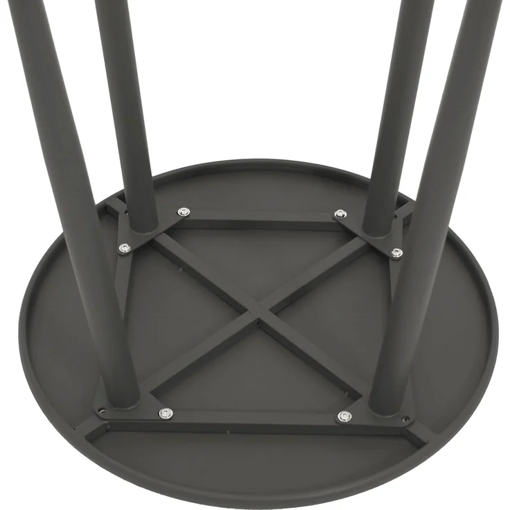 DEGAMO DENVER Beistelltisch, Stahl, anthrazit, 60cm rund – Bild 4