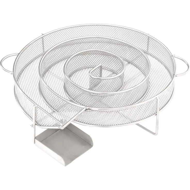 vidaXL Räucherofen mit Kaltrauchgenerator, Verzinkter Stahl, 44,5 x 29 x 110 cm, 18.4 kg, ohne Glasfenster – Bild 12