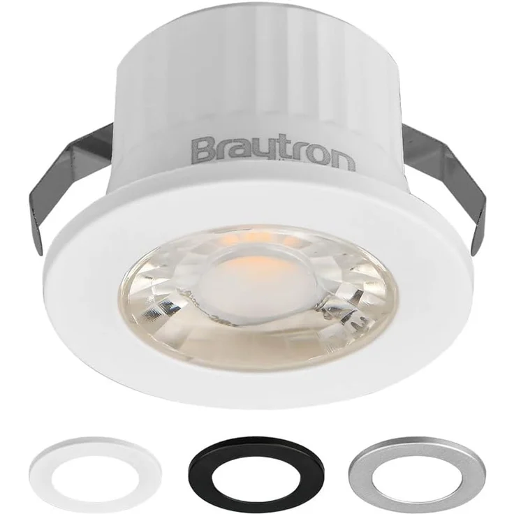 LED Minispot 3W klein Einbauleuchte Einbauspot Einbaustrahler 3 Blenden IP54 230V 3000K – Bild 1