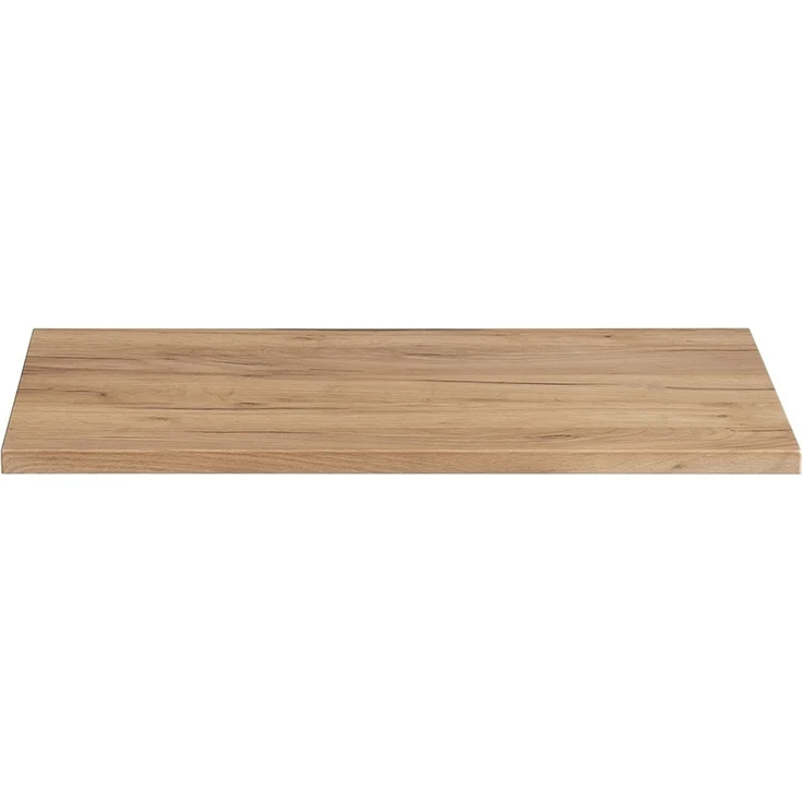 Waschtischunterschrank 61cm mit 2 Auszügen TOSKANA-56 in Hochglanz weiß mit Wotaneiche, B/H/T ca. 61/59,5/46 cm – Bild 5