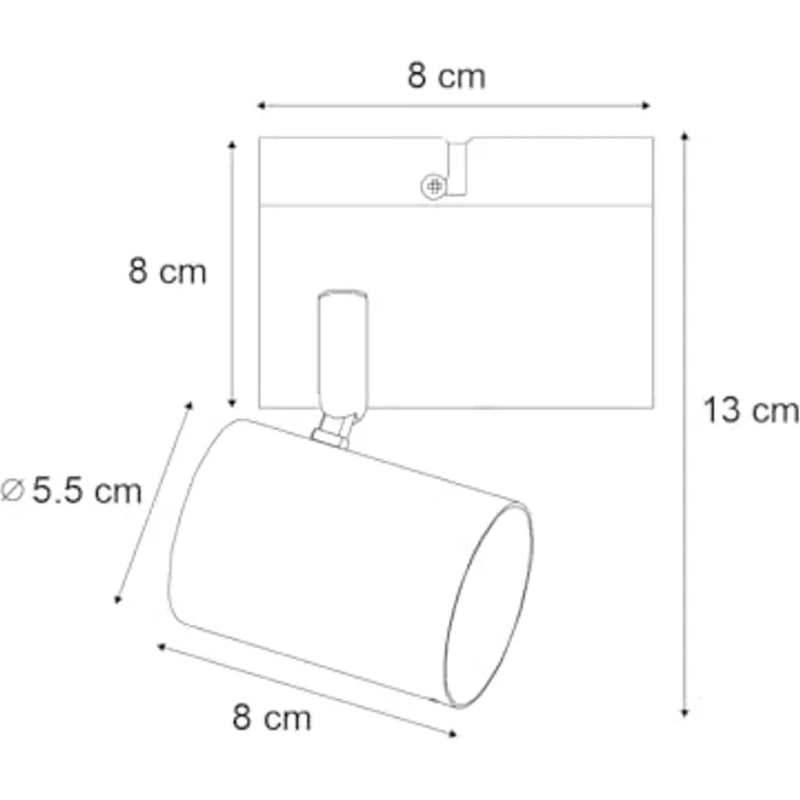 Qazqa LED Aufbaustrahler Jeana, ohne Leuchtmittel, GU10, Schwarz, Modern, Stahl, 1-flammig – Bild 4