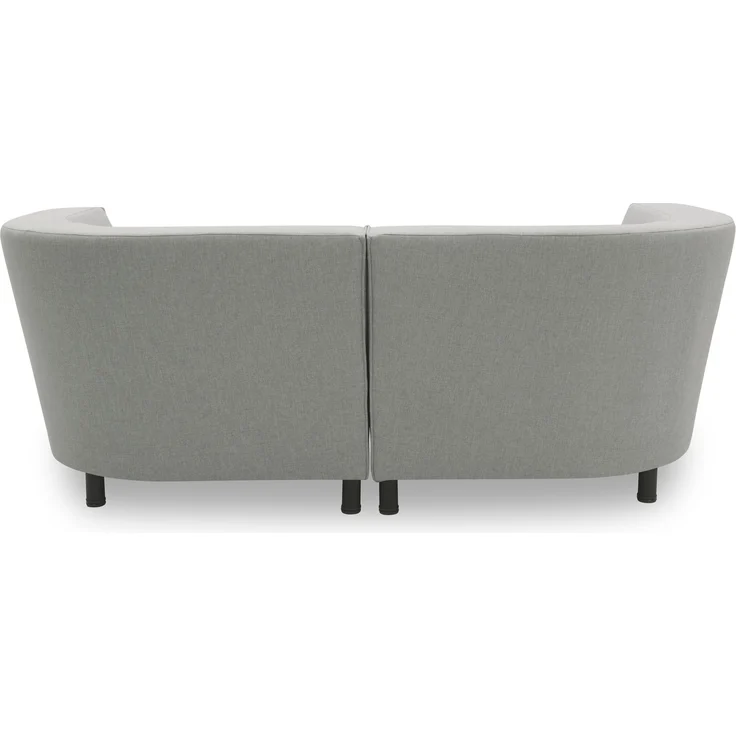 Gartenlounge Sofa 2-Sitzer Brandie 206x77x103 mit Outdoorbezug silber – Bild 4