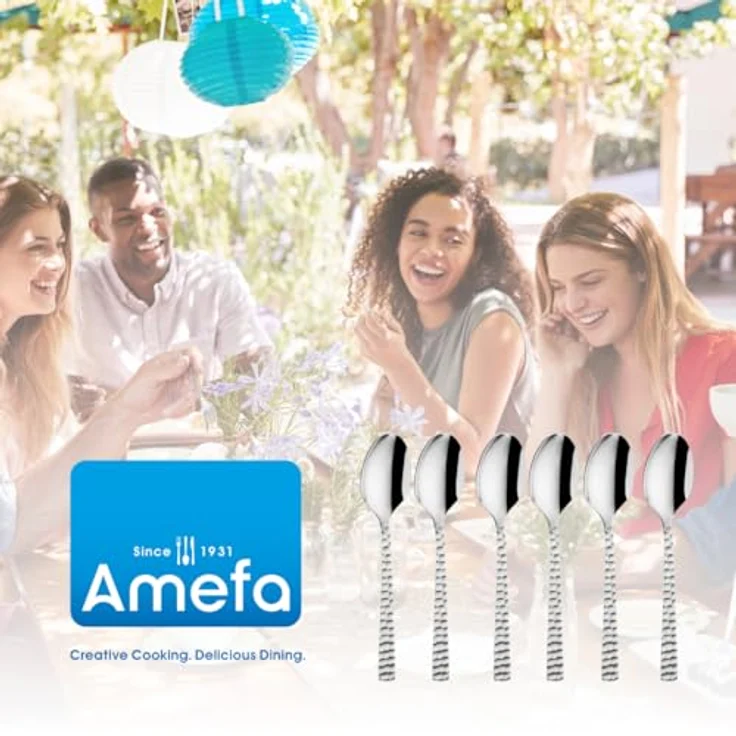 Amefa FELICITY Kaffeelöffel Set 6-teilig gehämmert – Bild 7