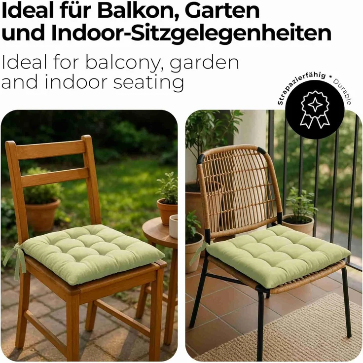 etérea Himmlische Qualität Sitzkissen etérea Sitzkissen Stuhlkissen Basic Auflage und – Bild 5