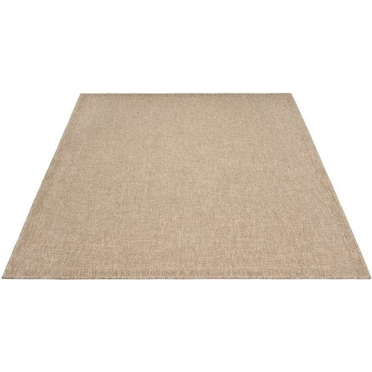 the carpet Teppich Kansas, rechteckig, Höhe: 1 mm, moderner robuster In und Outdoor Teppich Jute Look