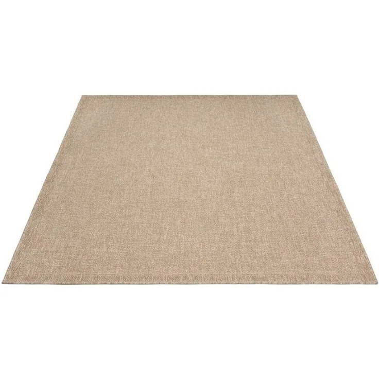 the carpet Teppich Kansas, rechteckig, Höhe: 1 mm, moderner robuster In und Outdoor Teppich Jute Look