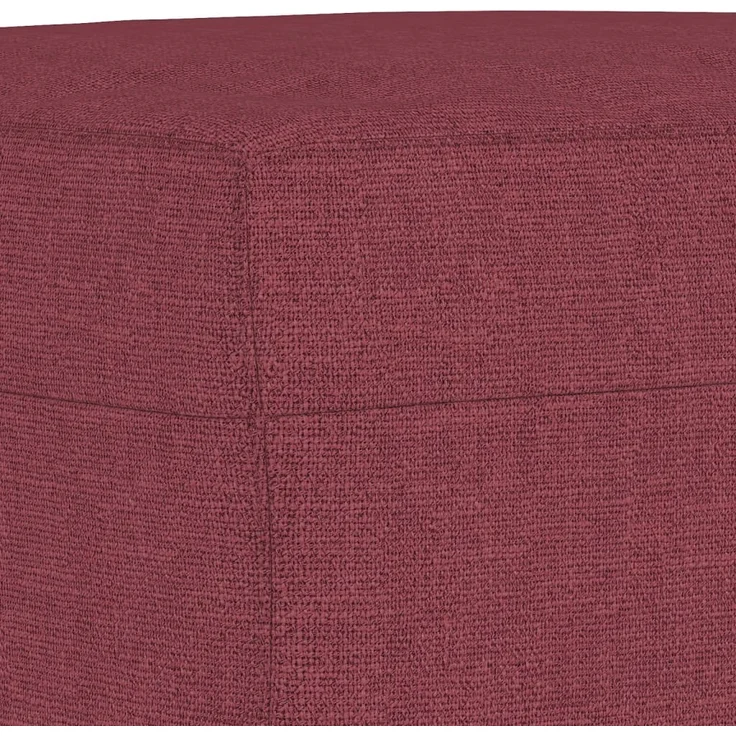 vidaXL Sessel mit Hocker Weinrot 60 cm Stoff 3201149 – Bild 5