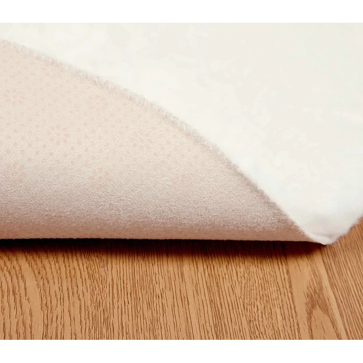 vidaXL Rutschfester Kunstfellteppich Olite Creme Ø 160 cm Polyester 42021670 – Bild 7