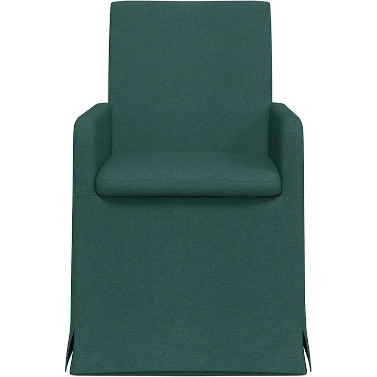 vidaXL Esszimmerstühle 2 pcs Dunkelgrün 57 x 67 x 95 cm Stoff 42017908 – Bild 3