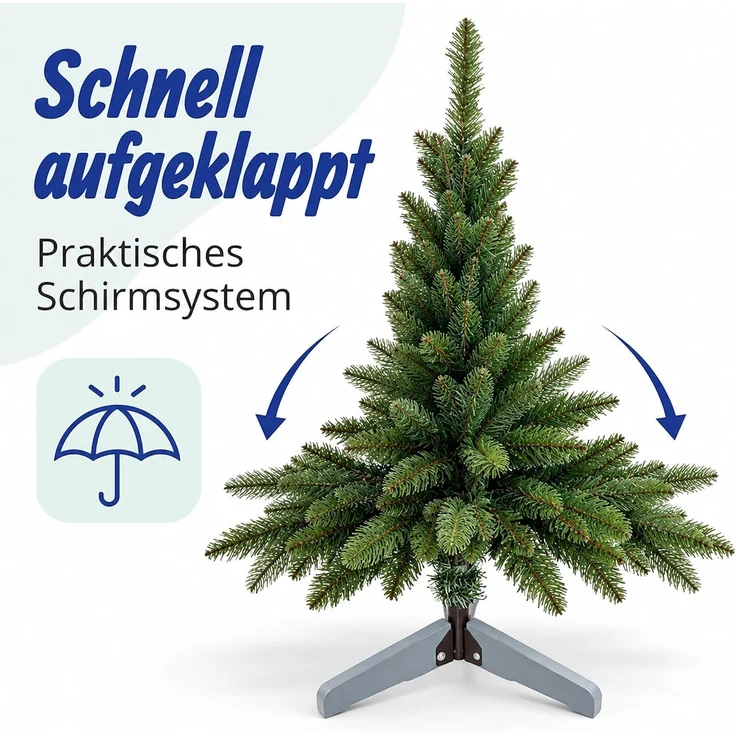 Relaxdays Künstlicher Weihnachtsbaum Nordmanntanne – Bild 7