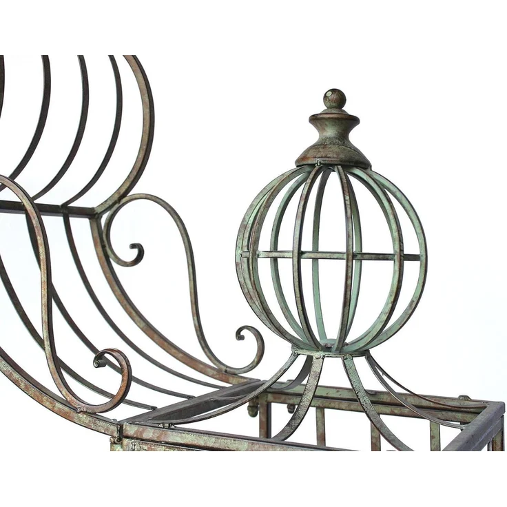 DanDiBo Rosenbogen mit Tor Pforte Metall 275x170 cm Rundbogen Torbogen Pergola 110241 Schmiedeeisen Rankhilfe Gartentor – Bild 9