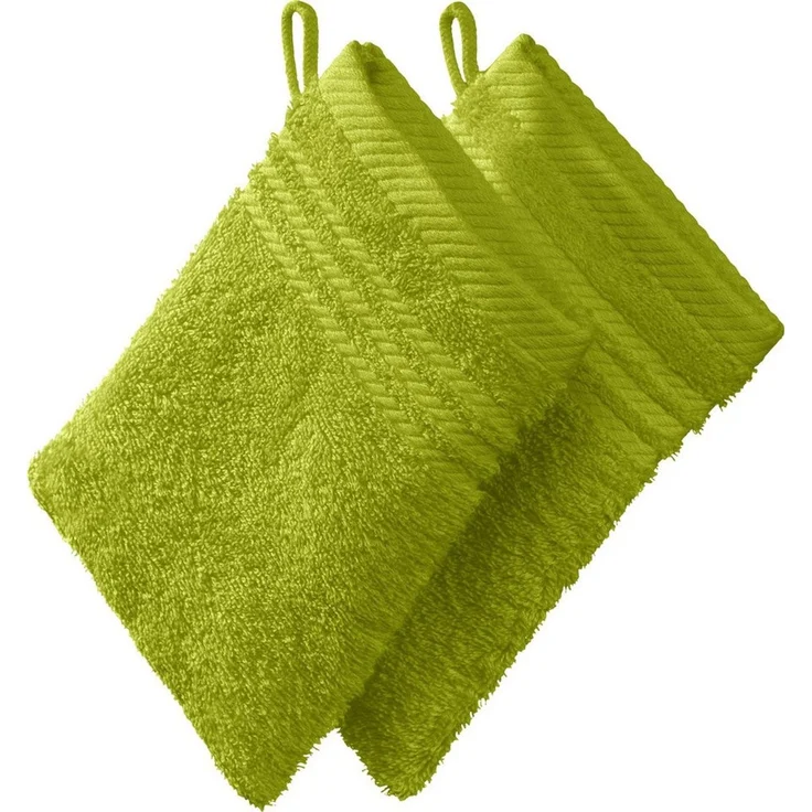 REDBEST Waschhandschuh Waschhandschuh 2er-Pack, Frottier (2-St), Walk-Frottier Uni – Bild 1