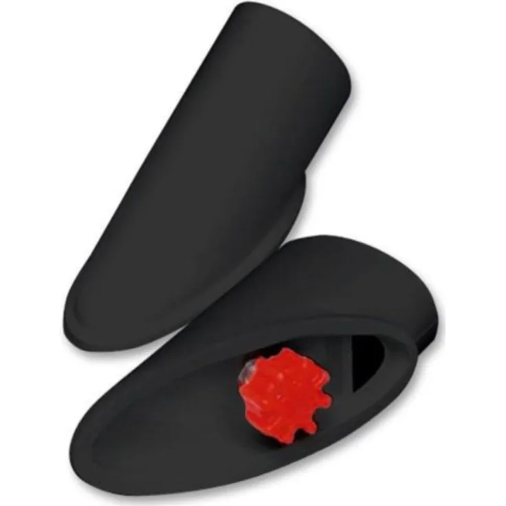 Tischfußkappe 47mm x 31mm schwarz mit Höhenversteller