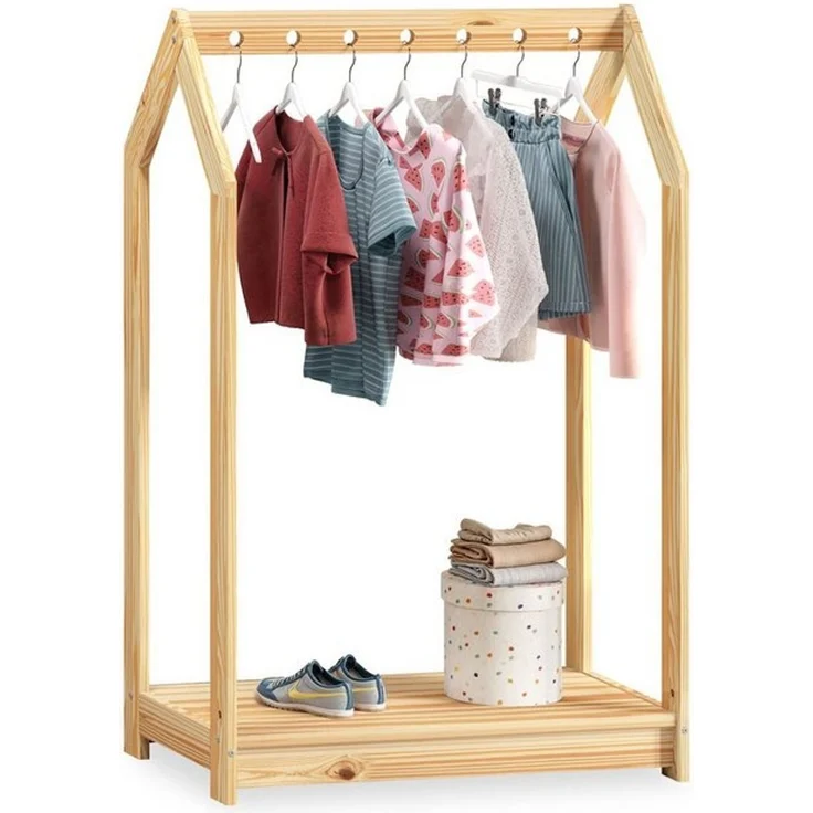 IDIMEX Kinderkleiderschrank SALLY Kinderkleiderständer kinderzimmer Garderobe Kindermöbel – Bild 4