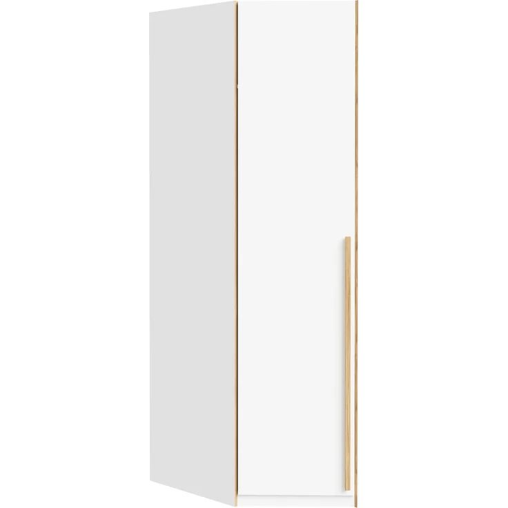 Eckkleiderschrank >SMARTROOM< in Weiss / Catania Eiche - 94,1x215x94,1 (BxHxT) – Bild 6