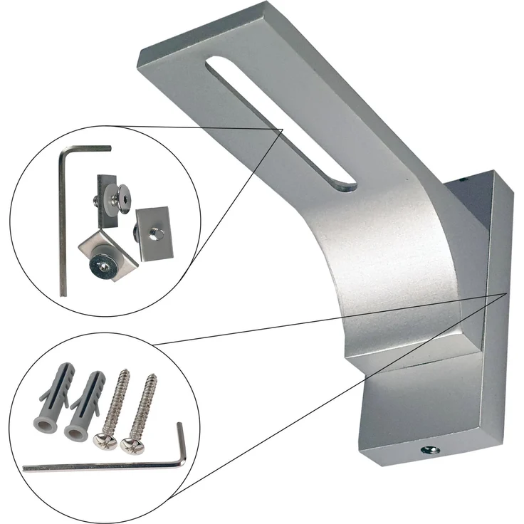 Vorhangschiene "silber" aus Aluminium, alle Längen bis 480cm möglich, Flache Gardinenschiene ( 7mm ), "1- / 2-/ 3- /4-läufig" inkl. Vorhanggleiter – Bild 4