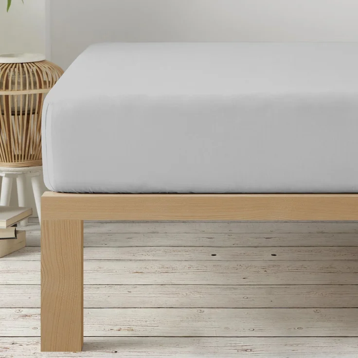 Degrees Home - Collection - Spannbettlaken – 100% Polyester, Hochwertige Mikrofaser, Rundum-Gummizug, Atmungsaktiv & Pflegeleicht, Oeko-Tex Standard -135x200x33 – Grau blau