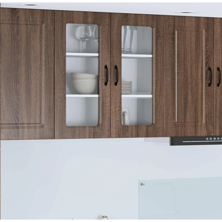 Hängeschrank, Küchenschrank Braun Eichen-Optik 80 x 31 x 80 cm – Bild 2