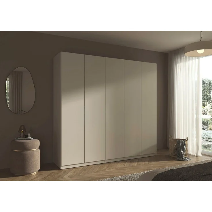 rauch Kleiderschrank Schrank Möbel Schlafzimmer Garderobe Kinderzimmer WELTNEUHEIT ELVIK (3 Ausstattungsvarianten - Breiten 47-405 cm, Höhen 187/212/231 cm) PATENTIERTES SCHNELLMONTAGESYSTEM mit Push-to-open MADE IN GERMANY – Bild 2