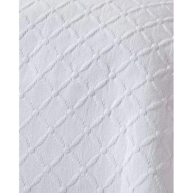 Plaid Weiße Tagesdecke mit Diamant-Muster, 180 x 260 cm, Homescapes – Bild 3