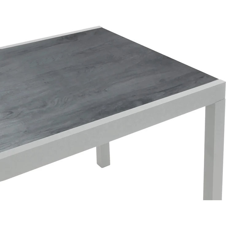 greemotion Ausziehtisch Monza, Glastischplatte, Keramiklook, 160/240 x 75 x 90 cm, Silber / Grau – Bild 10
