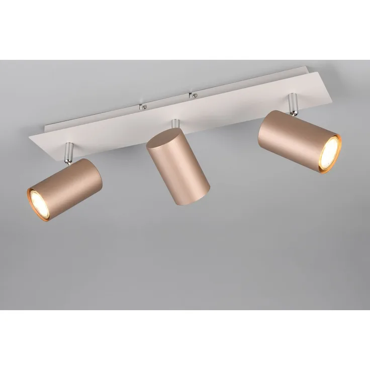Trio Leuchten 3er Spot Marley GU10 coffee Metall
