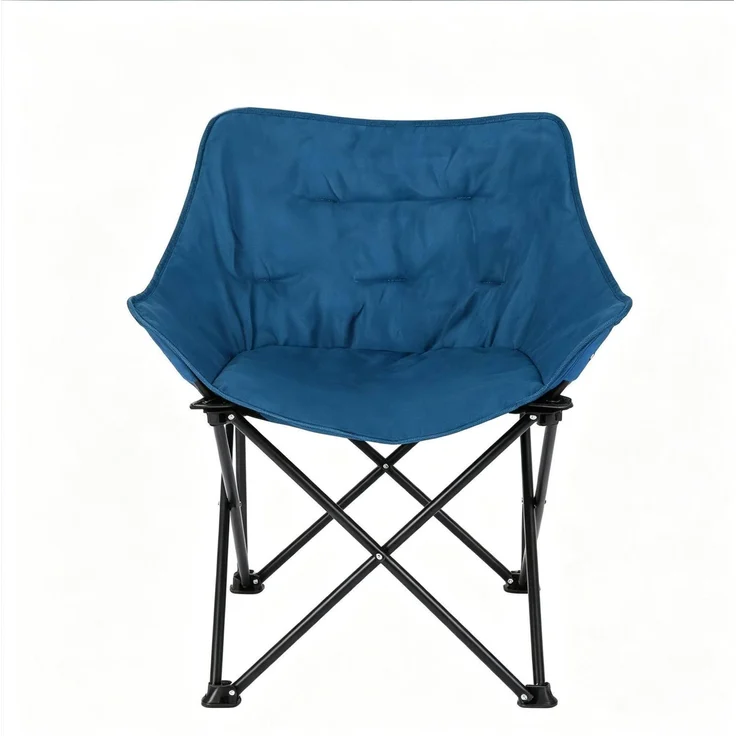 Klappstuhl 63 x 73,5 x 55 cm mit Tragetasche – gepolsterter Campingstuhl mit Metallgestell – Bild 8