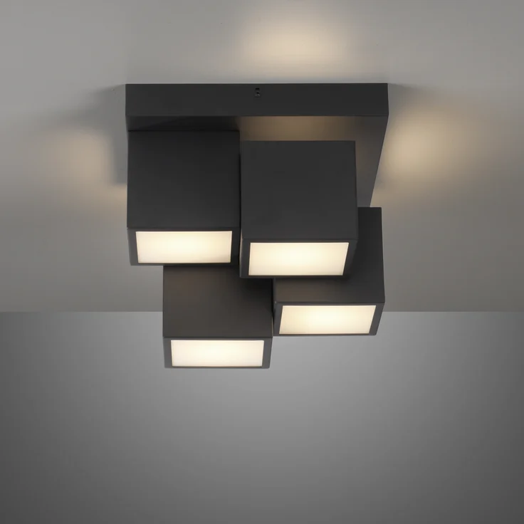 JUST LIGHT Deckenleuchte TETRIS, Ein-/Ausschalter, LED fest integriert, Warmweiß, LED – Bild 5