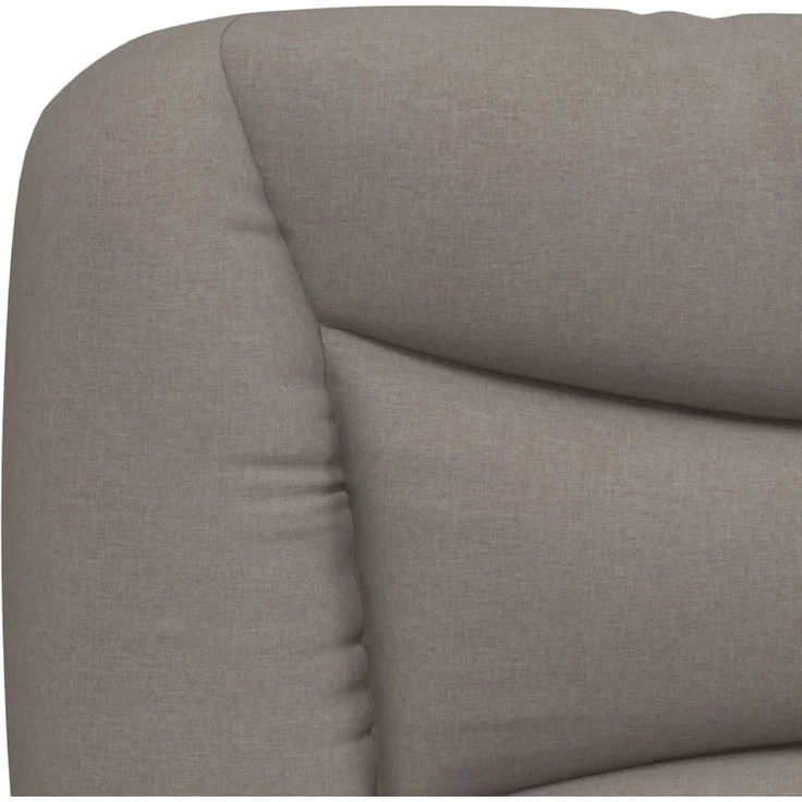 vidaXL Kopfteil-Kissen Taupe 100 cm Stoff – Bild 2