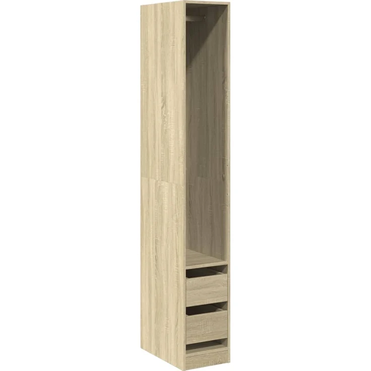 vidaXL Kleiderschrank Sonoma-Eiche 30x50x200 cm Holzwerkstoff 3307740 – Bild 2