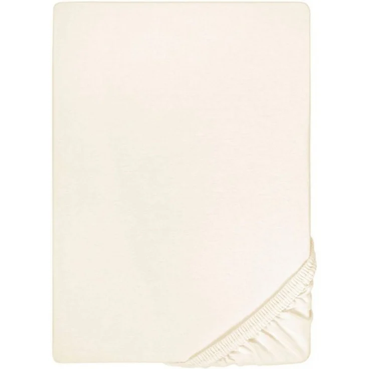 biberna Jersey-Elastic-Spannbetttuch 0077866, natur, 1x 90x190 cm - 100x220 cm – Bild 4