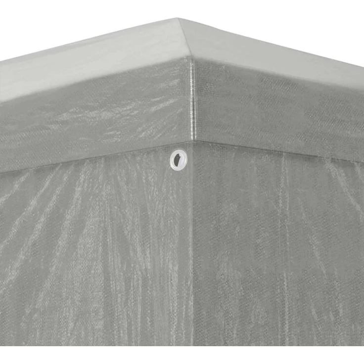 vidaXL Party-Zelt 300 x 300 x 255 cm Hellgrau PE und Stahl 42032999 – Bild 4