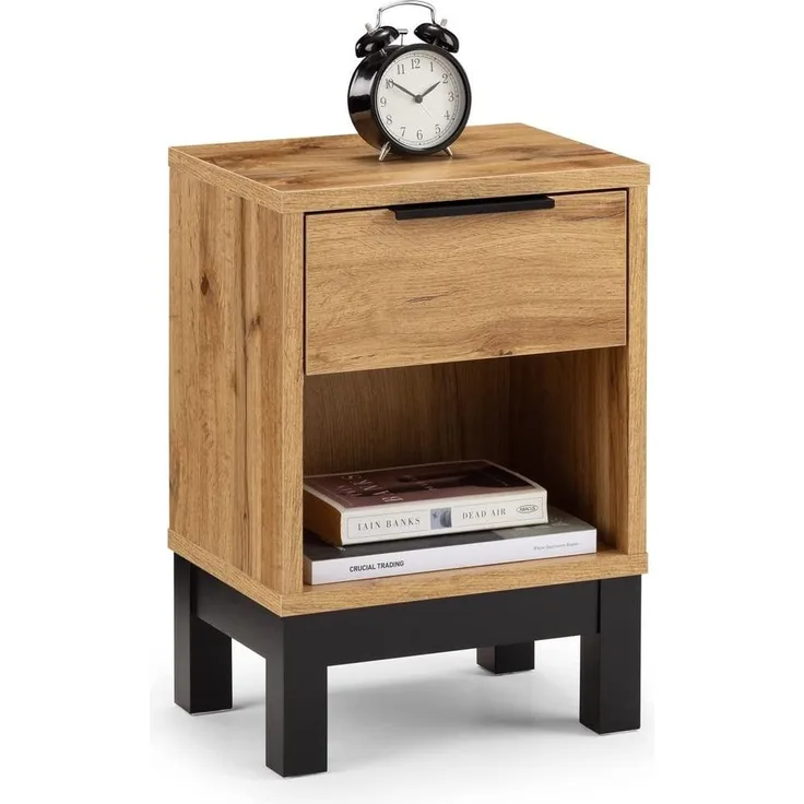 Julian Bowen Bali Nachttisch mit 1 Schublade, Eiche