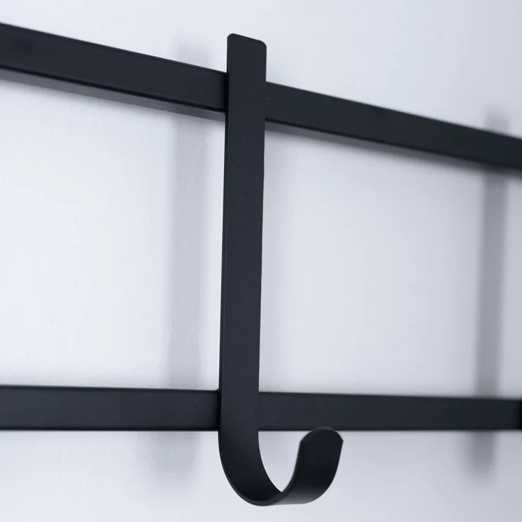 Garderobenständer, Schuhablage, 4x Kleiderhaken, H 168,5 cm – Bild 8