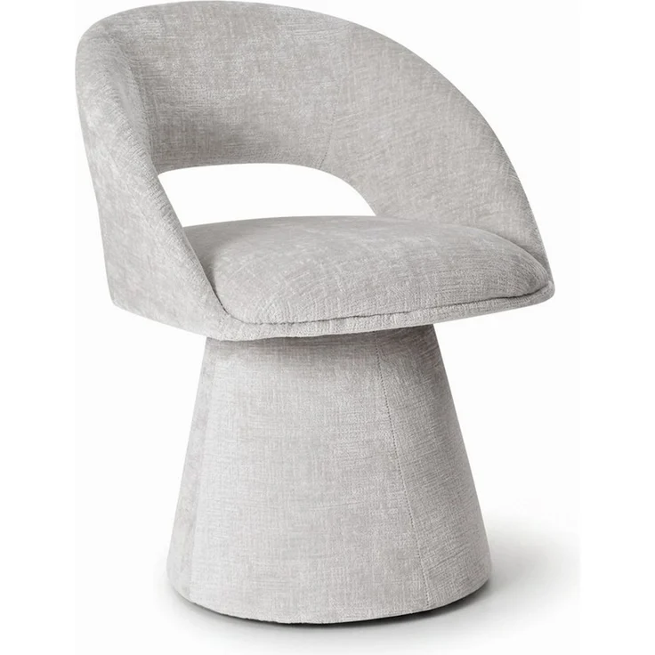 Duhome Esszimmerstuhl (7307A1), 360° Drehbar, Chenille, Hohle Rückenlehne, Esszimmer & Wohnzimmer – Bild 1
